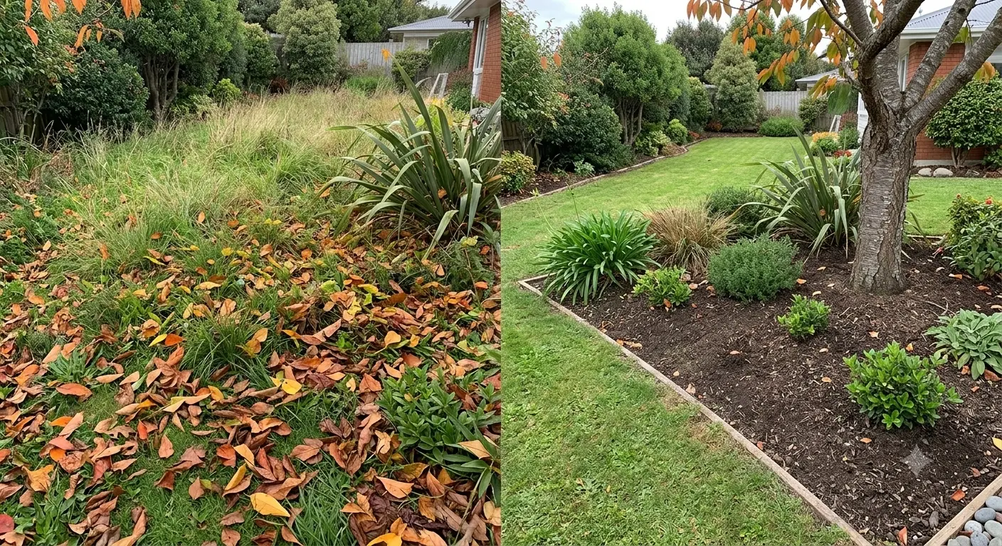 Backyard Refresh before and after